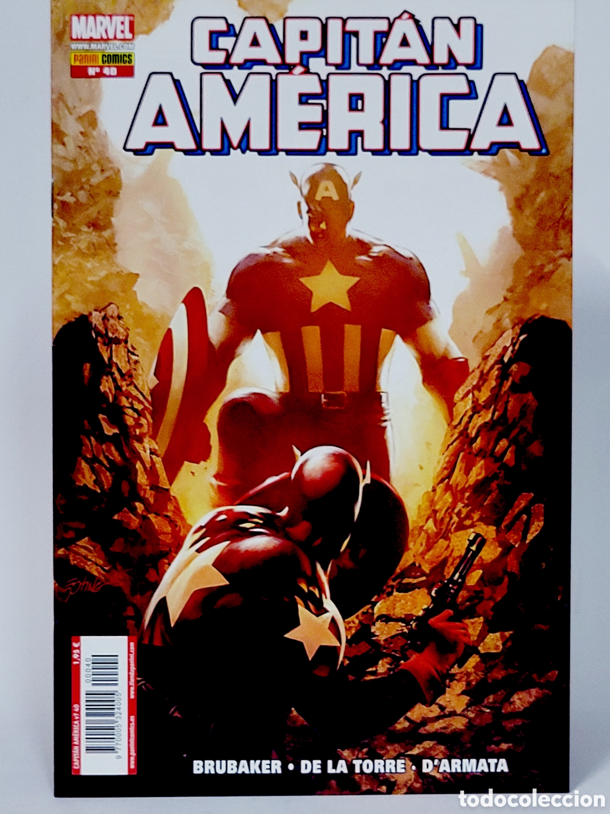 C&oacute;mics: C&Oacute;MIC CAPITAN AMERICA 40 VOL.7 PANINI MARVEL GRAPA VOLUMEN DE KIOSCO