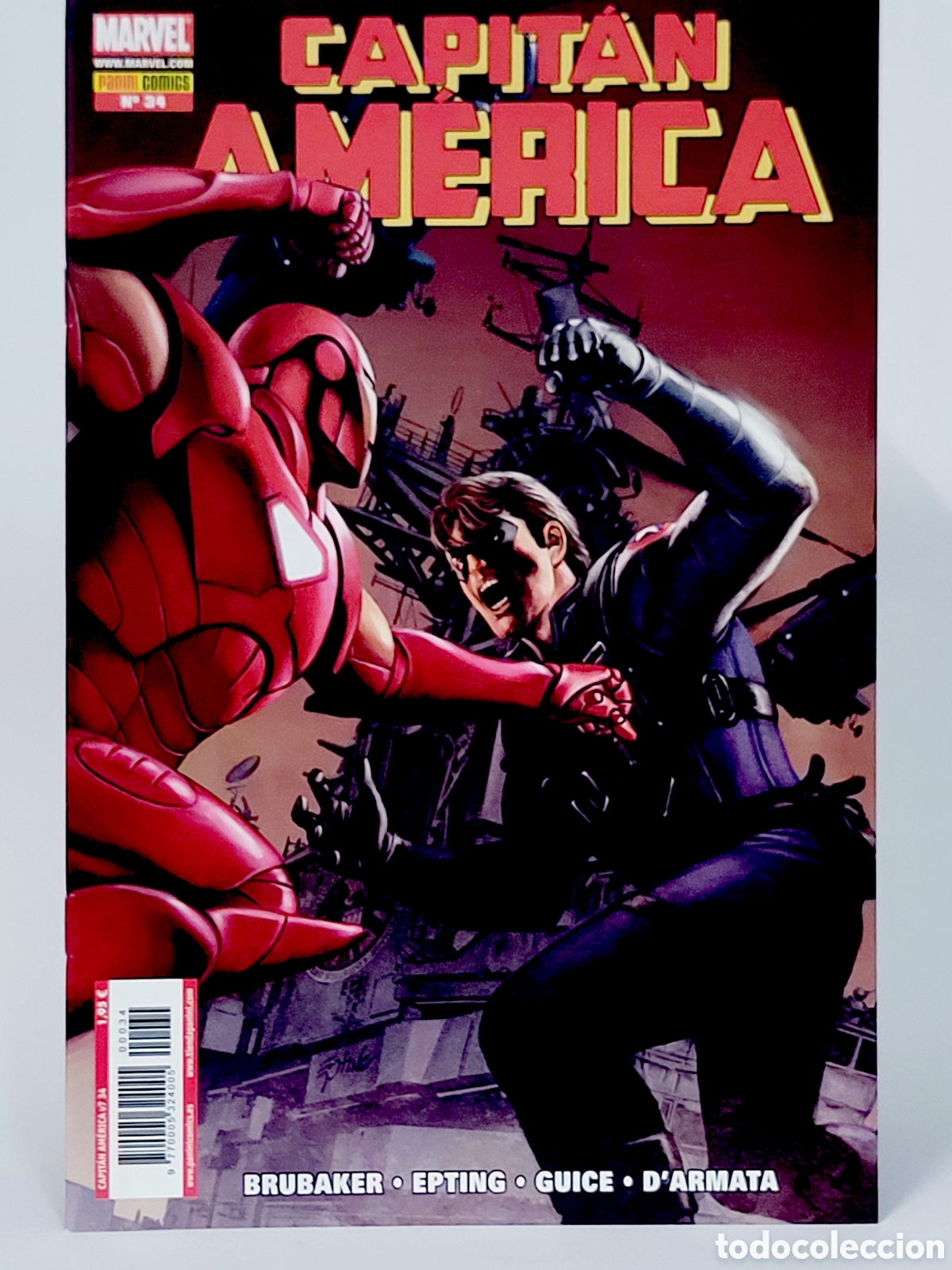 C&oacute;mics: C&Oacute;MIC CAPITAN AMERICA 34 VOL.7 PANINI MARVEL GRAPA VOLUMEN DE KIOSCO