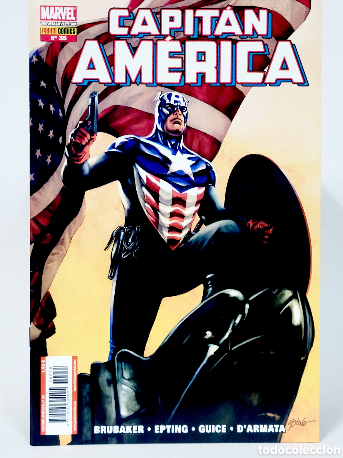 C&oacute;mics: C&Oacute;MIC CAPITAN AMERICA 35 VOL.7 PANINI MARVEL GRAPA VOLUMEN DE KIOSCO