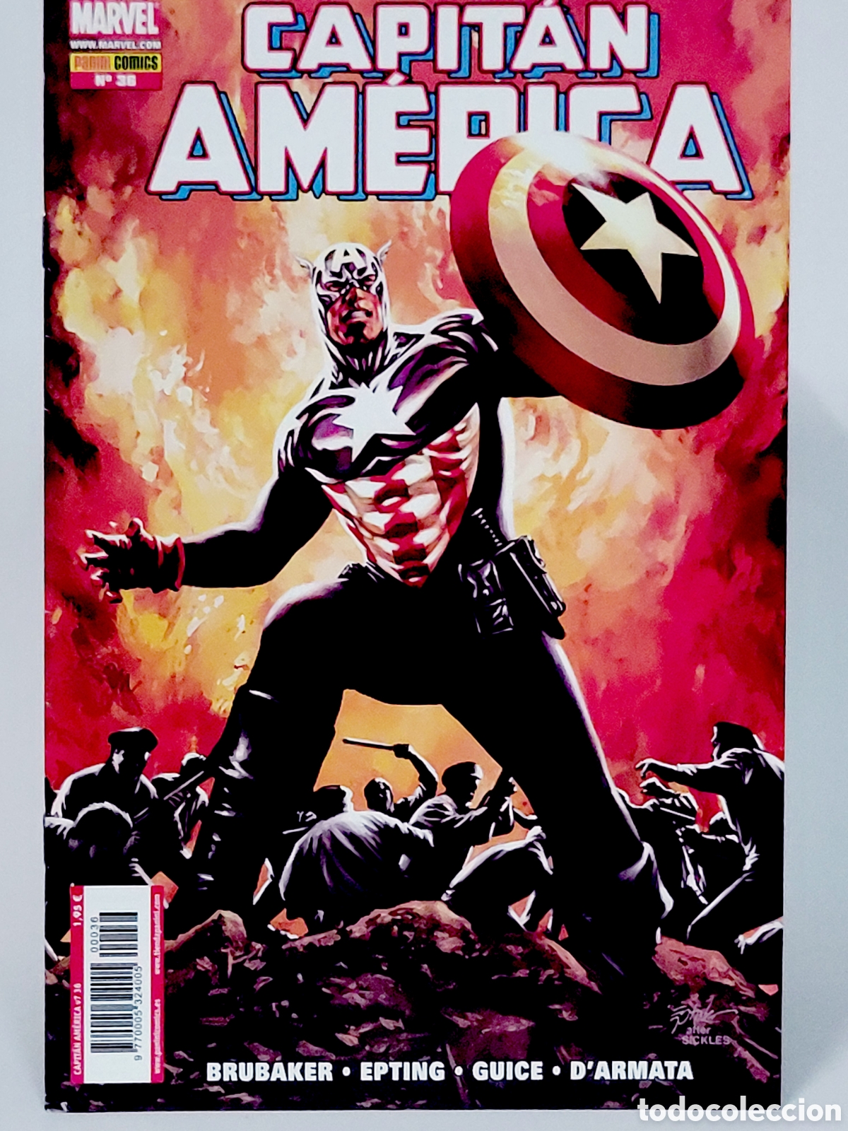 C&oacute;mics: C&Oacute;MIC CAPITAN AMERICA 36 VOL.7 PANINI MARVEL GRAPA VOLUMEN DE KIOSCO