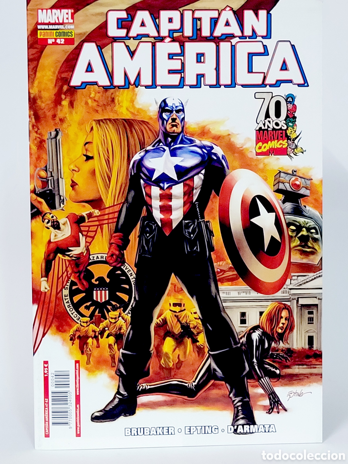 C&oacute;mics: C&Oacute;MIC CAPITAN AMERICA 42 VOL.7 PANINI MARVEL GRAPA VOLUMEN DE KIOSCO
