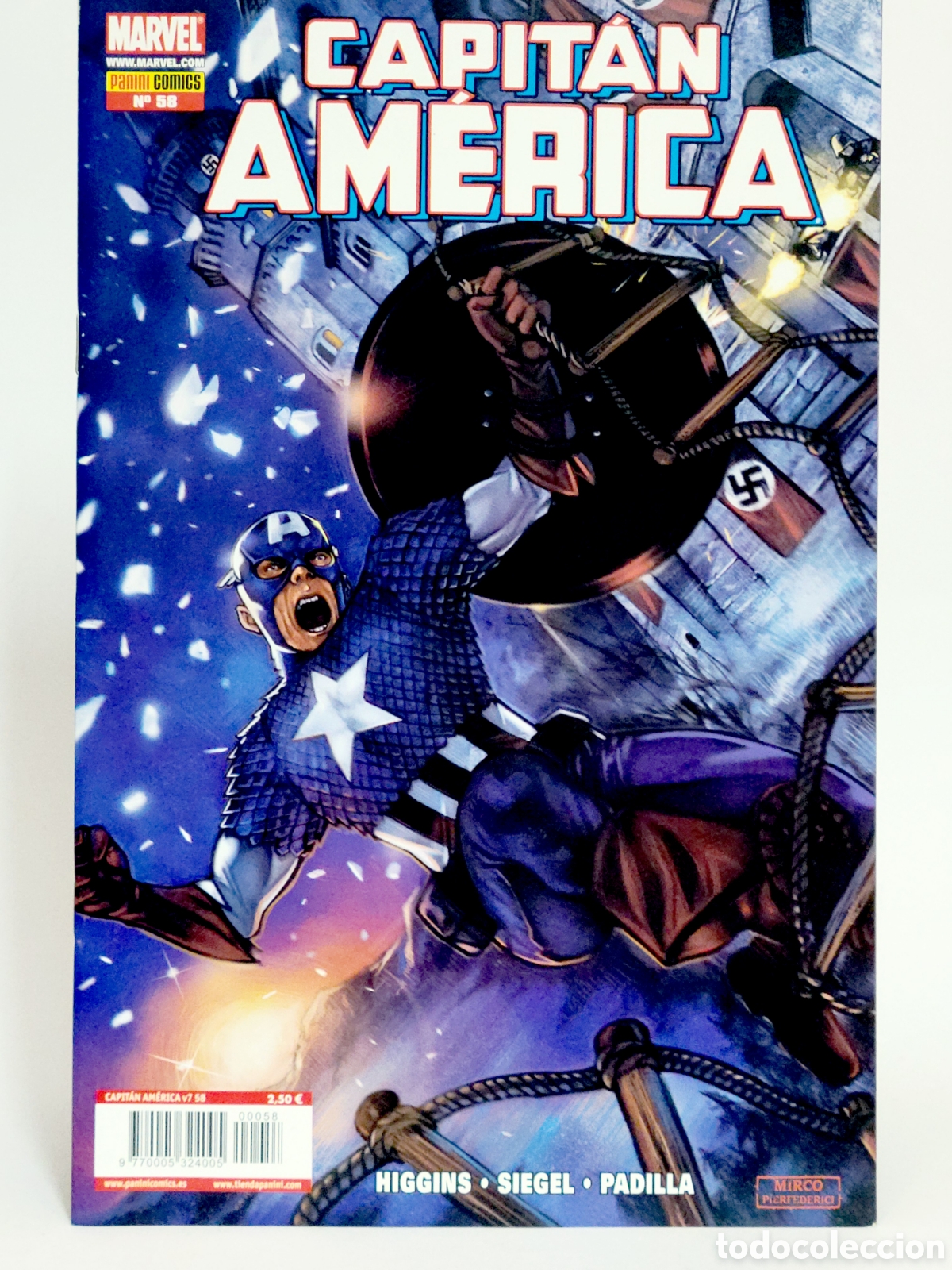 C&oacute;mics: C&Oacute;MIC CAPITAN AMERICA 58 VOL.7 PANINI MARVEL GRAPA VOLUMEN DE KIOSCO
