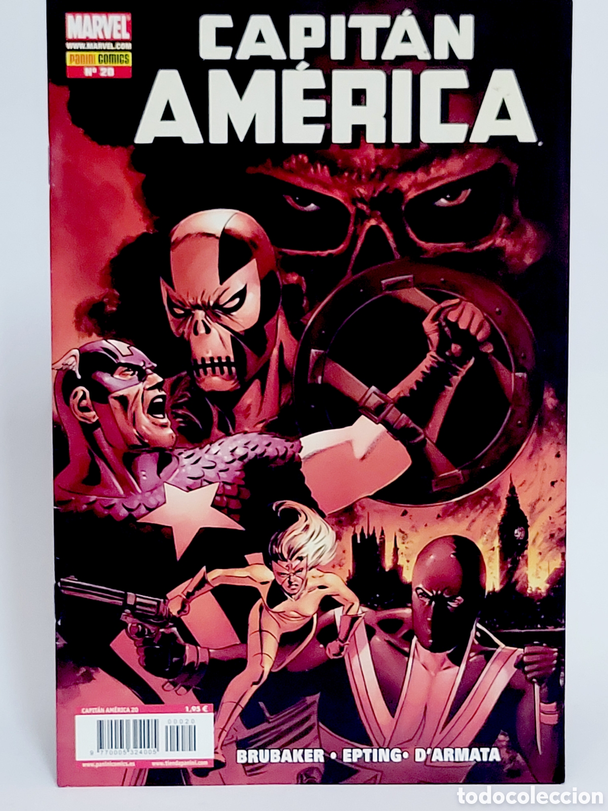 C&oacute;mics: C&Oacute;MIC CAPITAN AMERICA 20 VOL.7 PANINI MARVEL GRAPA VOLUMEN DE KIOSCO