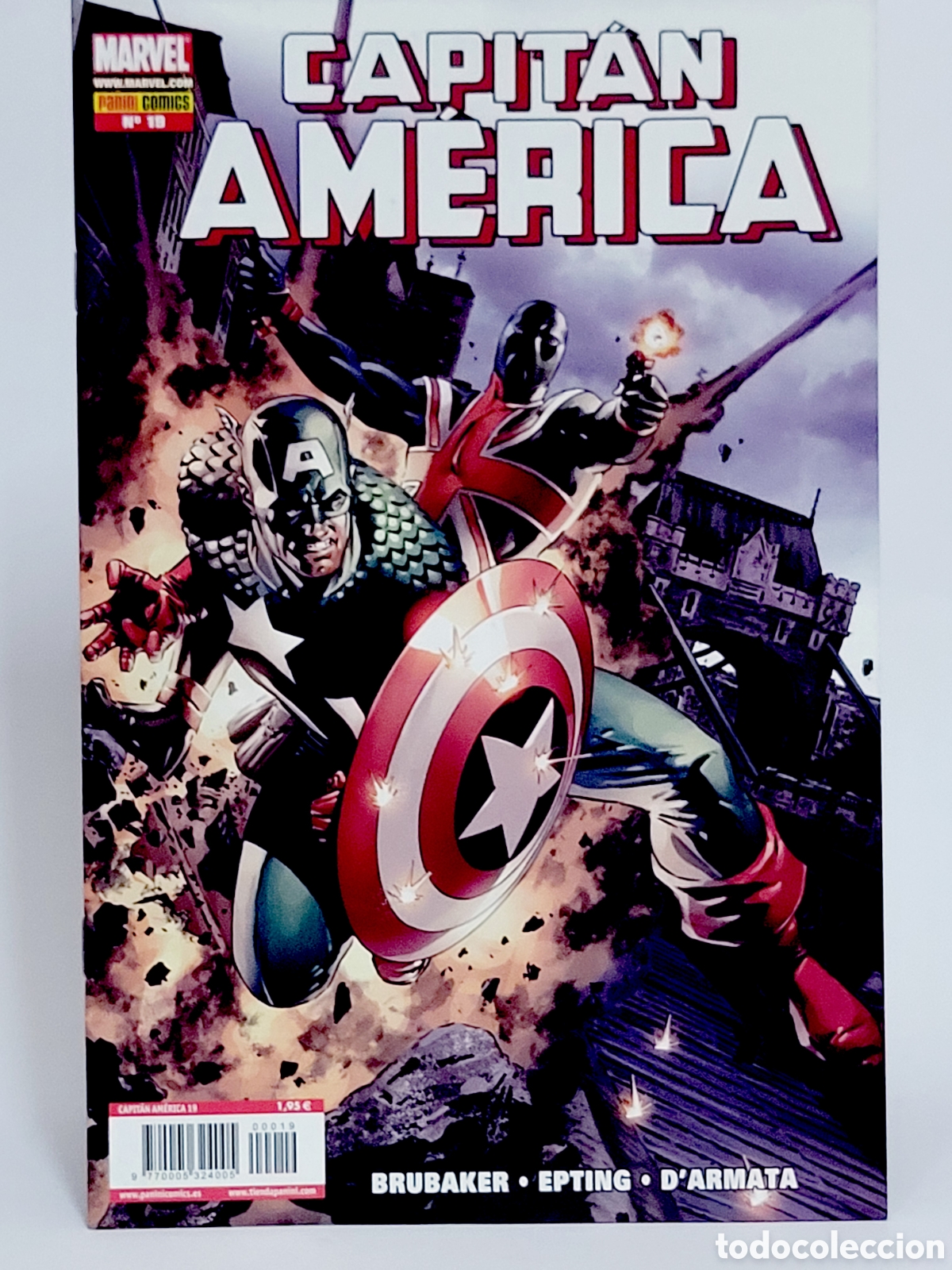 C&oacute;mics: C&Oacute;MIC CAPITAN AMERICA 19 VOL.7 PANINI MARVEL GRAPA VOLUMEN DE KIOSCO
