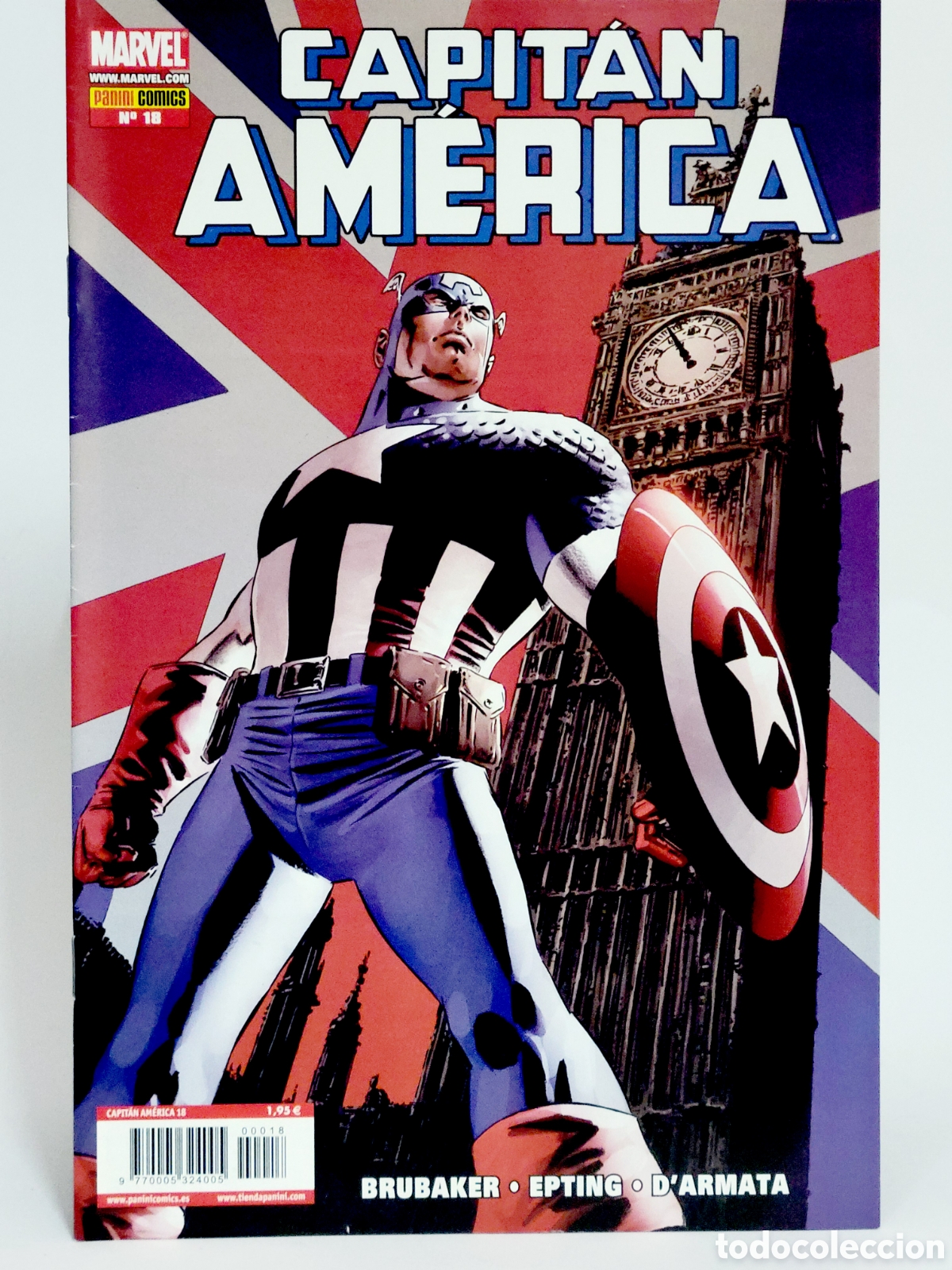 C&oacute;mics: C&Oacute;MIC CAPITAN AMERICA 17 VOL.7 PANINI MARVEL GRAPA VOLUMEN DE KIOSCO