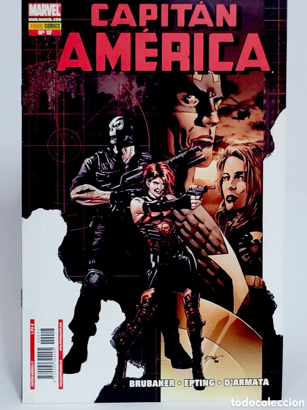 C&oacute;mics: C&Oacute;MIC CAPITAN AMERICA 17 VOL.7 PANINI MARVEL GRAPA VOLUMEN DE KIOSCO