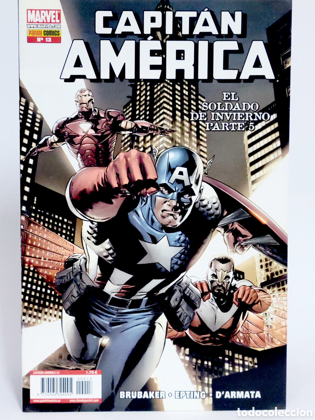 C&oacute;mics: C&Oacute;MIC CAPITAN AMERICA 13 VOL.7 PANINI MARVEL GRAPA VOLUMEN DE KIOSCO