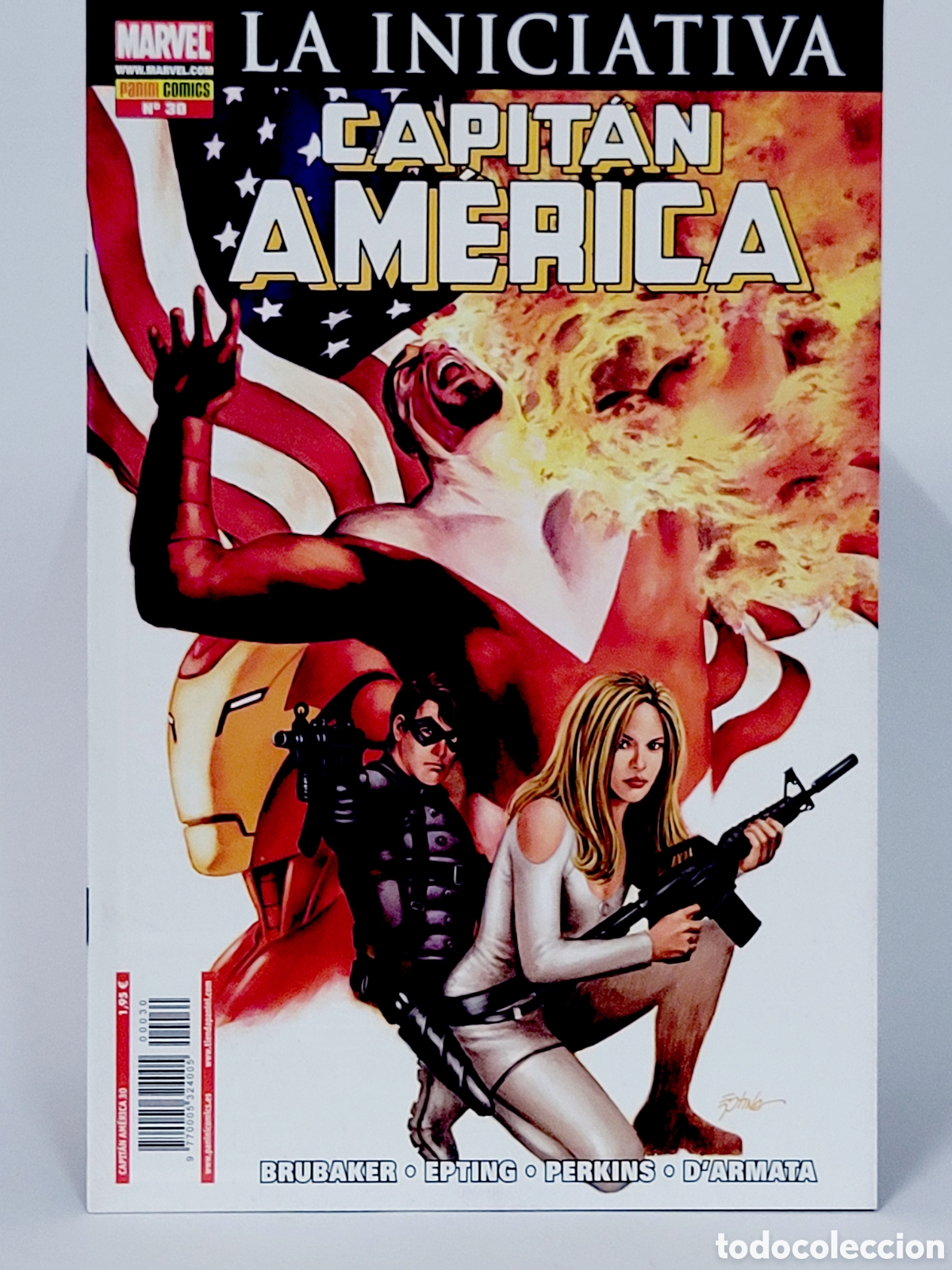 C&oacute;mics: C&Oacute;MIC CAPITAN AMERICA 30 LA INICIATIVA VOL.7 PANINI MARVEL GRAPA VOLUMEN DE KIOSCO