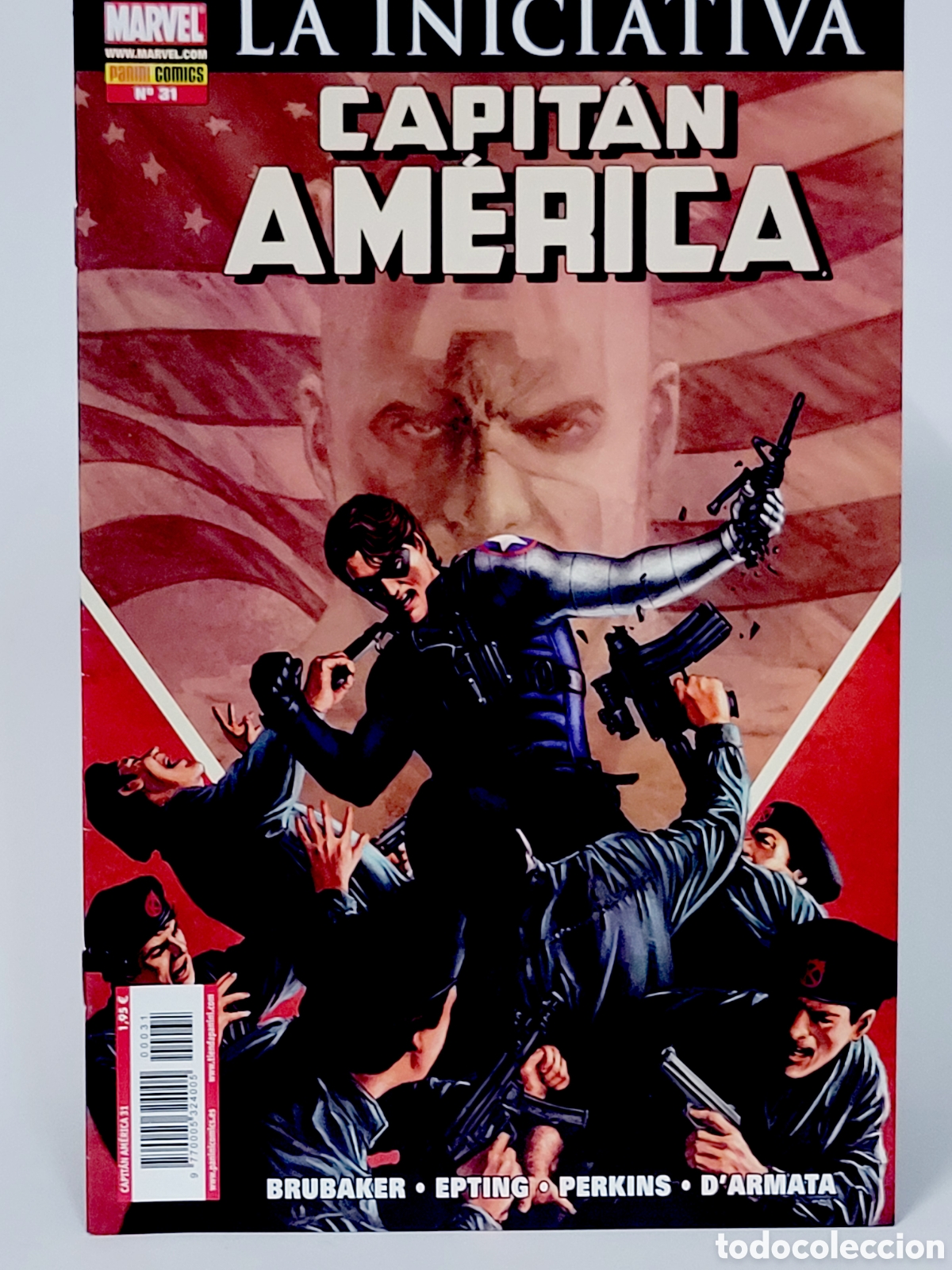 C&oacute;mics: C&Oacute;MIC CAPITAN AMERICA 31 LA INICIATIVA VOL.7 PANINI MARVEL GRAPA VOLUMEN DE KIOSCO