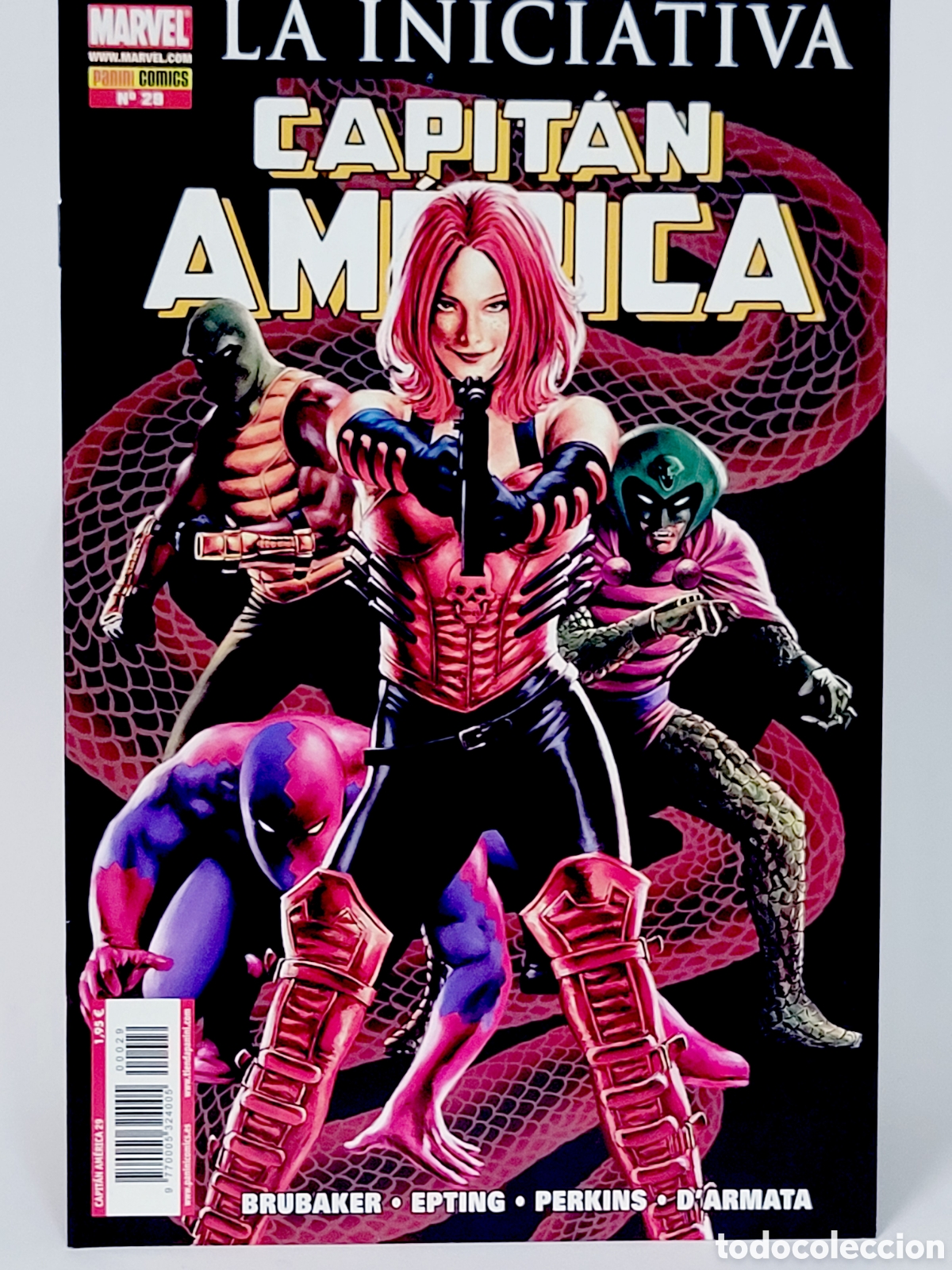 C&oacute;mics: C&Oacute;MIC CAPITAN AMERICA 29 LA INICIATIVA VOL.7 PANINI MARVEL GRAPA VOLUMEN DE KIOSCO