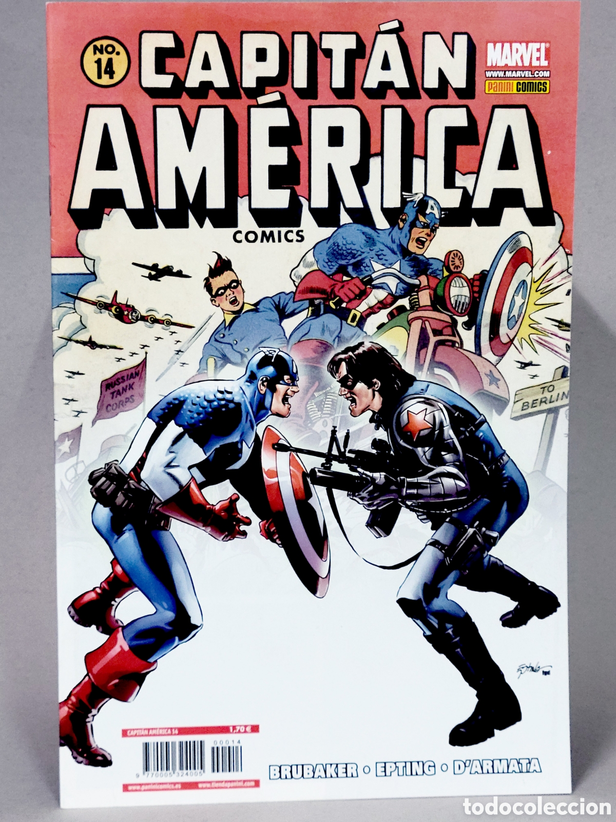 C&oacute;mics: C&Oacute;MIC CAPITAN AMERICA 14 VOL.7 PANINI MARVEL GRAPA VOLUMEN DE KIOSCO