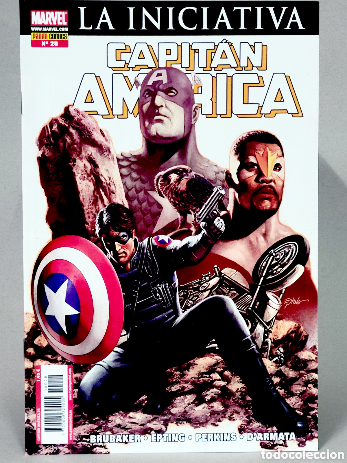 C&oacute;mics: C&Oacute;MIC CAPITAN AMERICA 28 LA INICIATIVA VOL.7 PANINI MARVEL GRAPA VOLUMEN DE KIOSCO