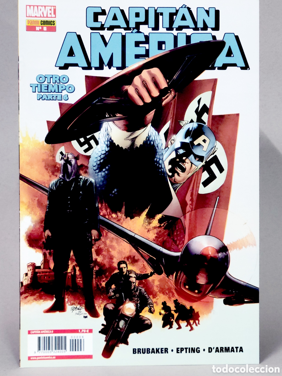 C&oacute;mics: C&Oacute;MIC CAPITAN AMERICA 6 VOL.7 PANINI MARVEL GRAPA VOLUMEN DE KIOSCO
