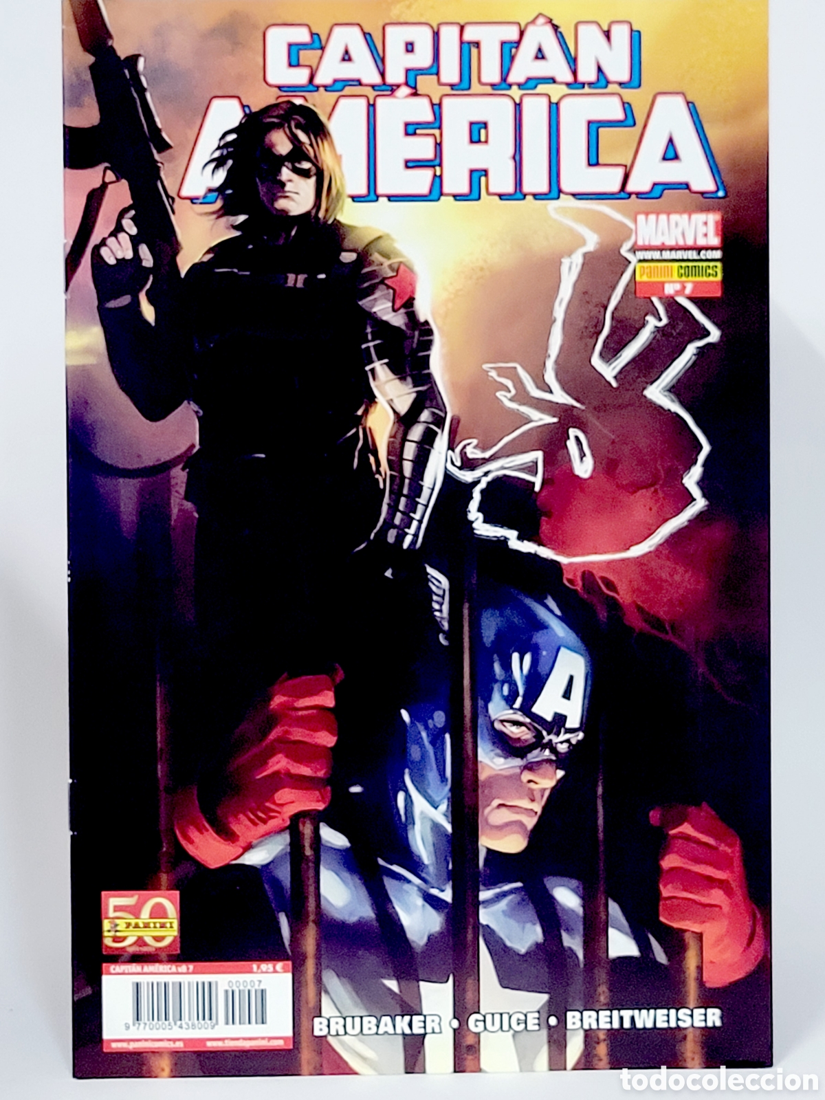 C&oacute;mics: C&Oacute;MIC CAPITAN AMERICA 7 VOL.8 PANINI MARVEL GRAPA VOLUMEN DE KIOSCO