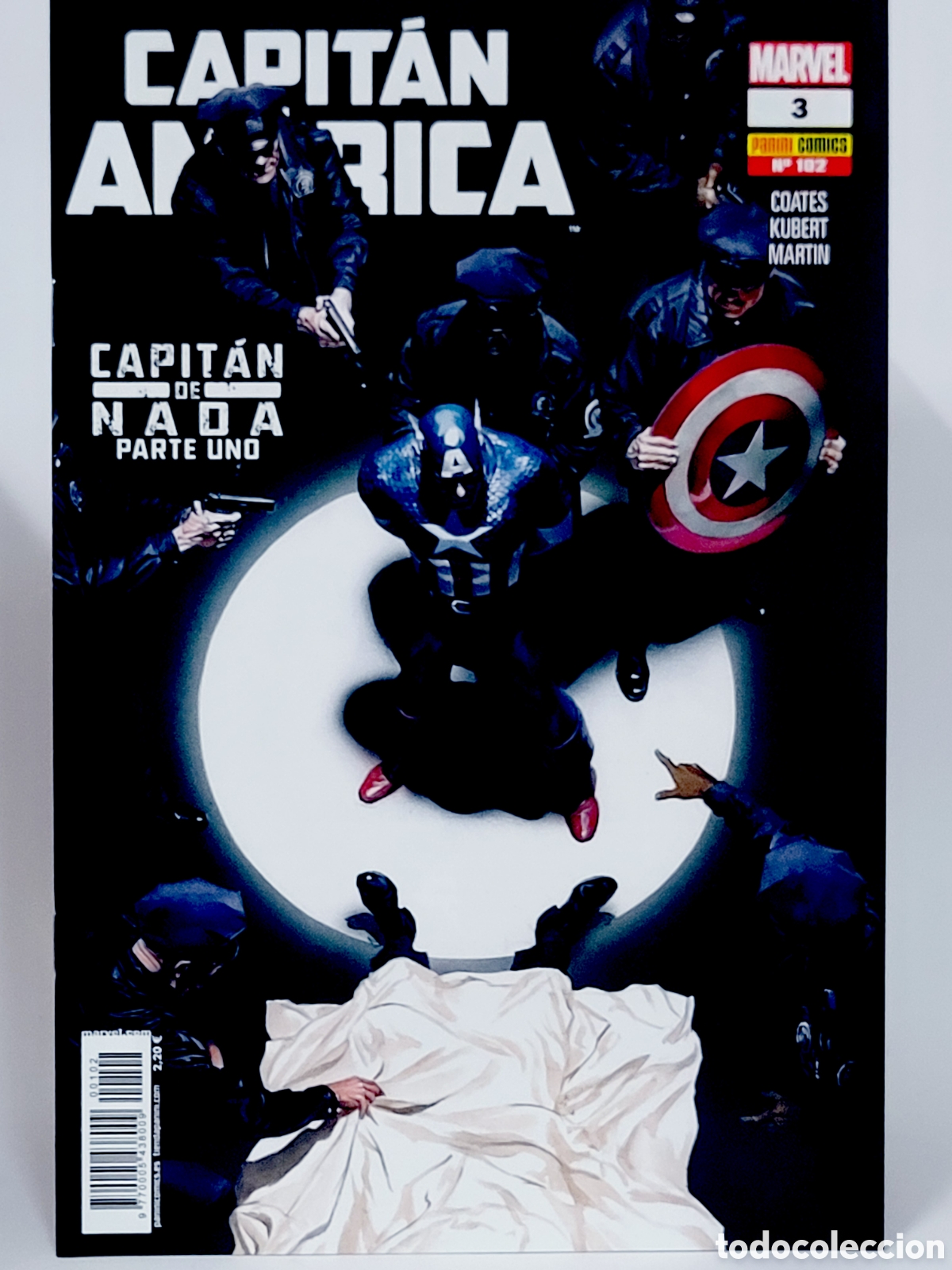 C&oacute;mics: C&Oacute;MIC CAPITAN AMERICA 102 VOL.8 PANINI MARVEL GRAPA VOLUMEN DE KIOSCO