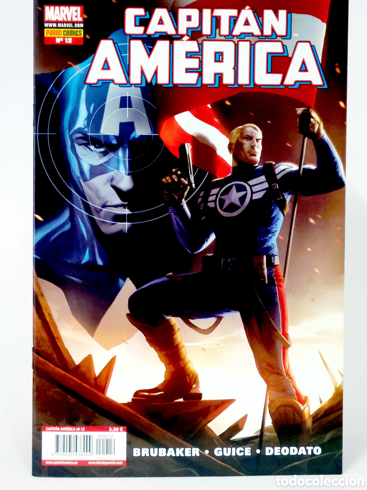 C&oacute;mics: C&Oacute;MIC CAPITAN AMERICA 12 VOL.8 PANINI MARVEL GRAPA VOLUMEN DE KIOSCO