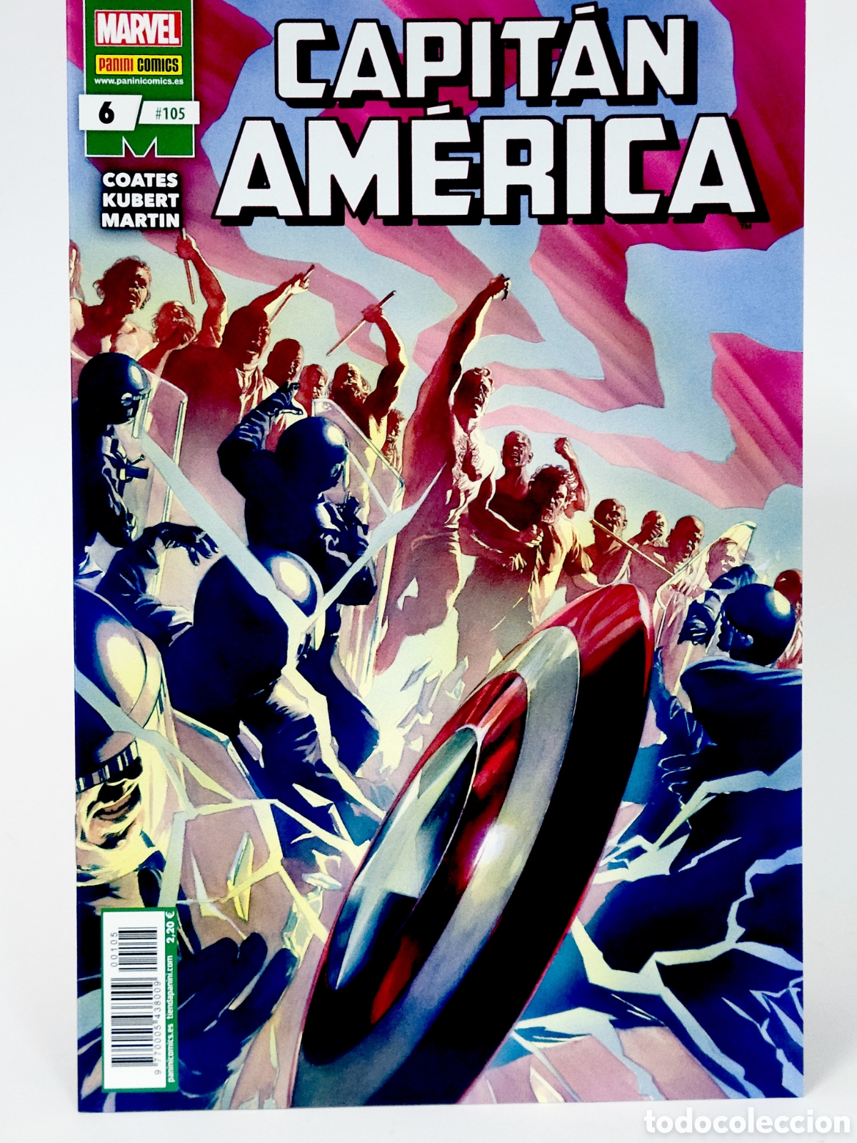 C&oacute;mics: C&Oacute;MIC CAPITAN AMERICA 105 VOL.8 PANINI MARVEL GRAPA VOLUMEN DE KIOSCO