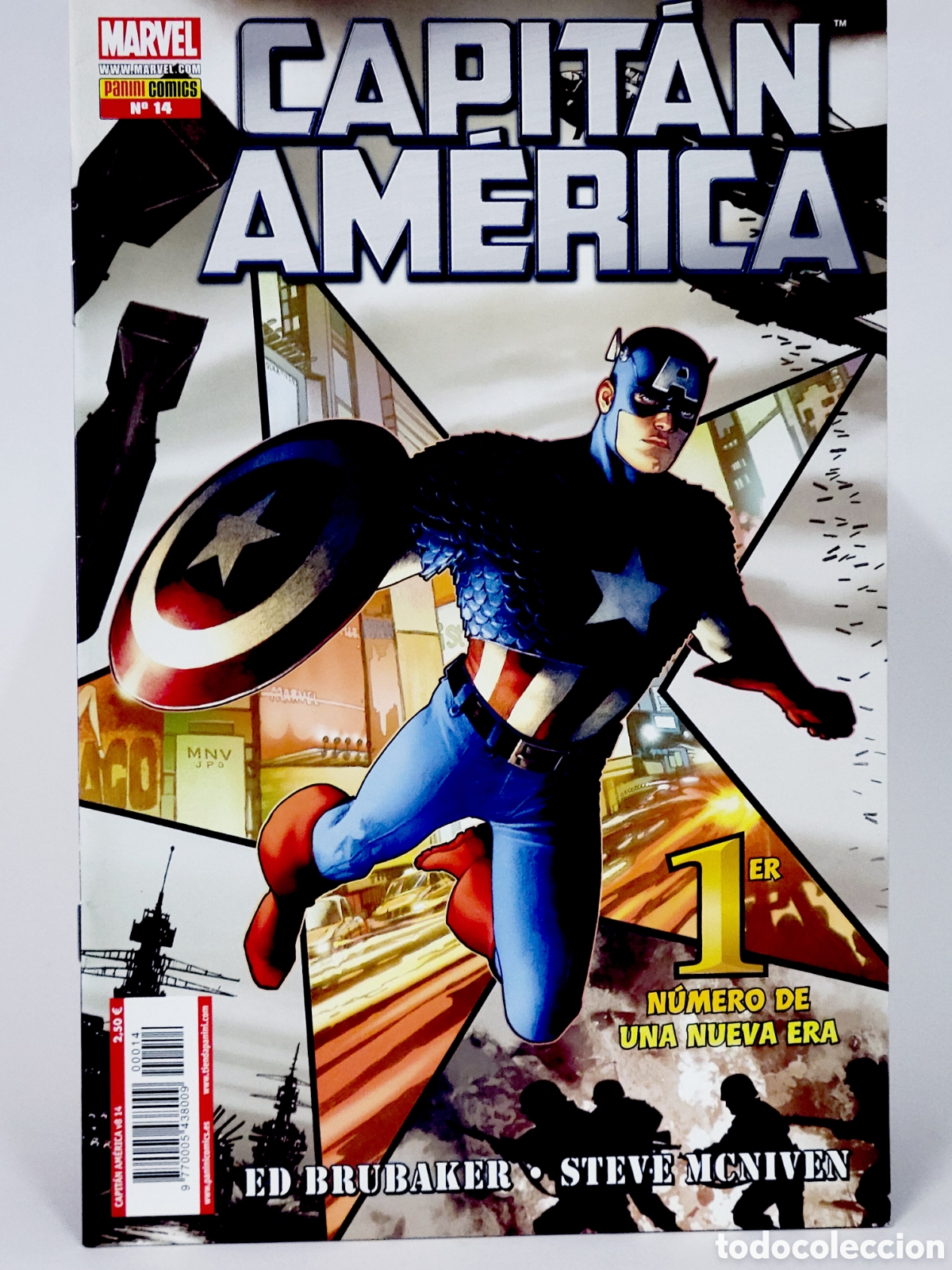 C&oacute;mics: C&Oacute;MIC CAPITAN AMERICA 14 VOL.8 PANINI MARVEL GRAPA VOLUMEN DE KIOSCO