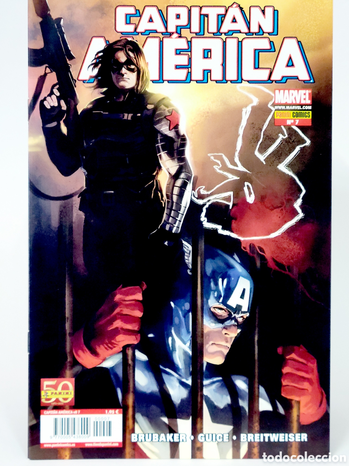 C&oacute;mics: C&Oacute;MIC CAPITAN AMERICA 7 VOL.8 PANINI MARVEL GRAPA VOLUMEN DE KIOSCO