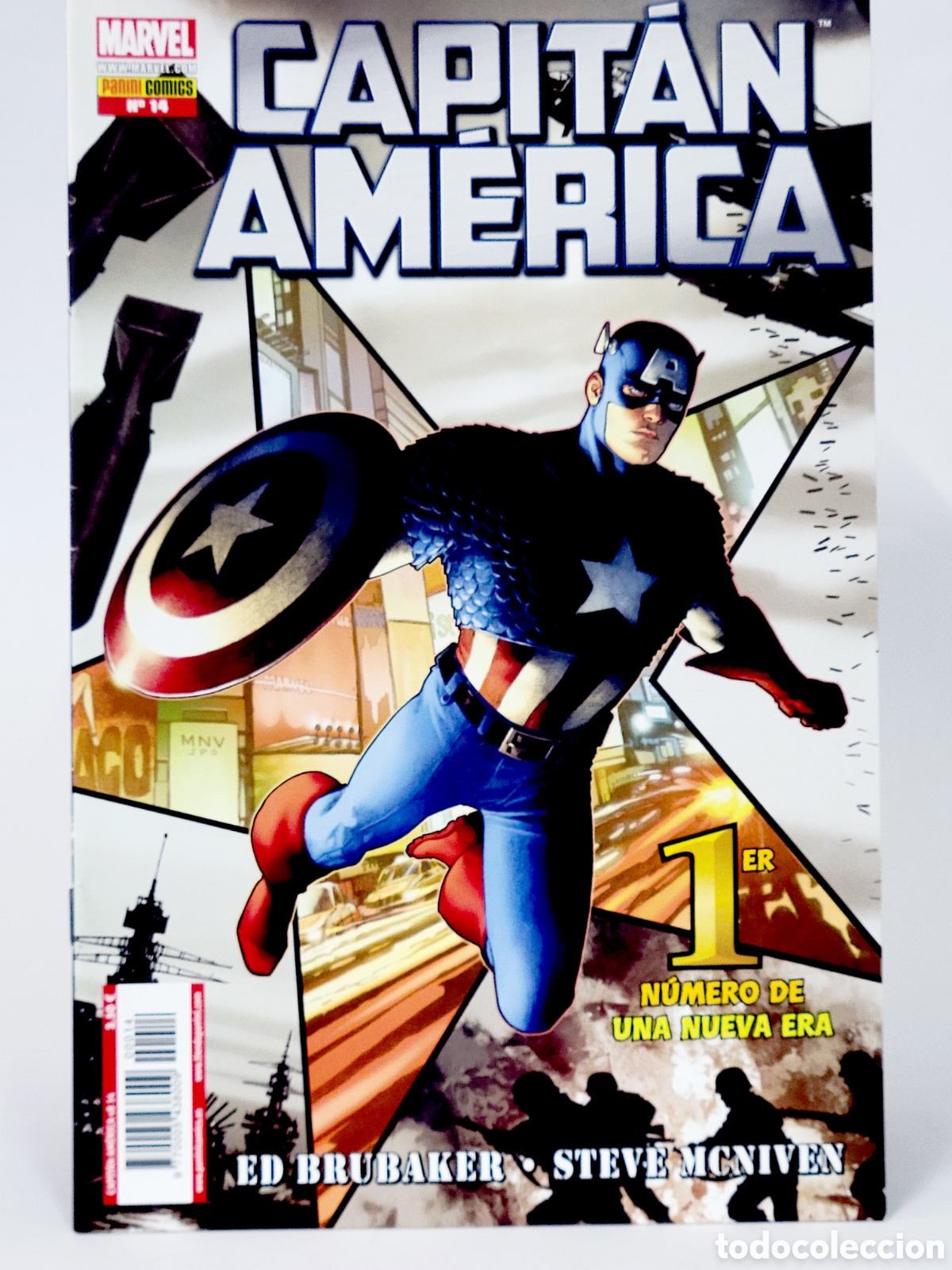 C&oacute;mics: C&Oacute;MIC CAPITAN AMERICA 14 VOL.8 PANINI MARVEL GRAPA VOLUMEN DE KIOSCO