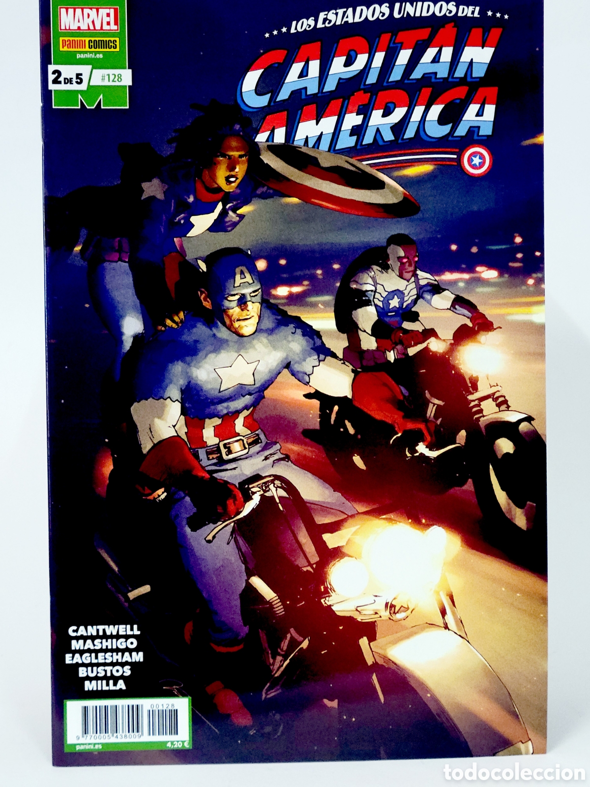 C&oacute;mics: C&Oacute;MIC CAPITAN AMERICA 128 VOL.8 PANINI MARVEL GRAPA VOLUMEN DE KIOSCO