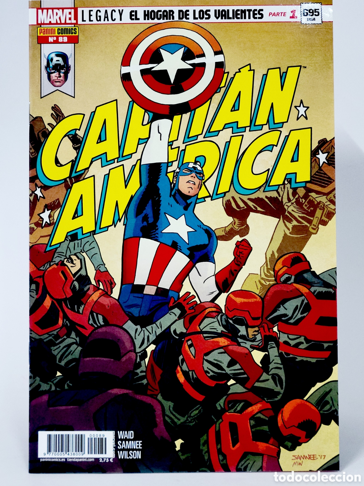 C&oacute;mics: C&Oacute;MIC CAPITAN AMERICA 89 VOL.8 PANINI MARVEL GRAPA VOLUMEN DE KIOSCO