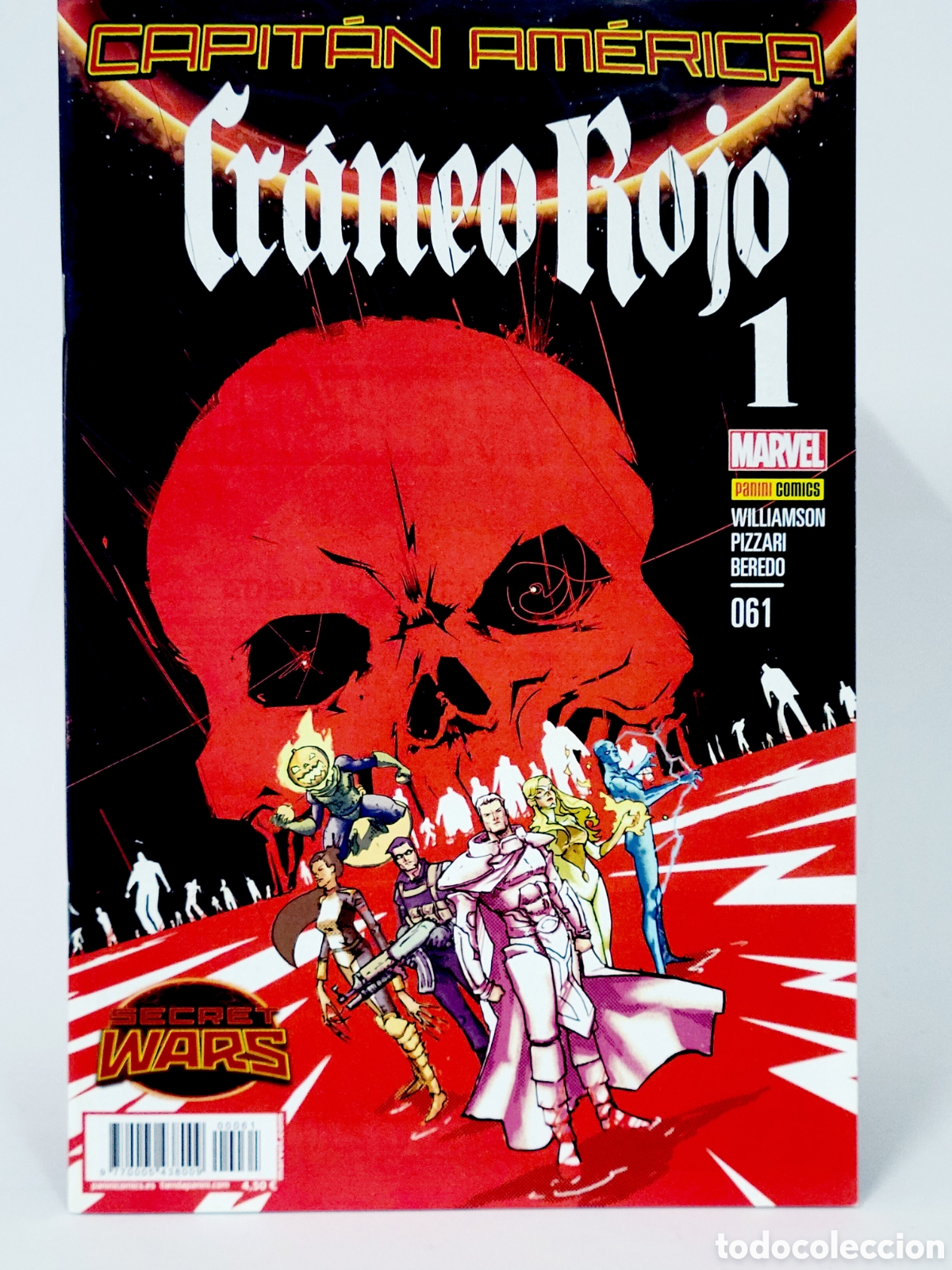 C&oacute;mics: C&Oacute;MIC CAPIT&Aacute;N AM&Eacute;RICA 61 CRANEO ROJO VOL.8 PANINI MARVEL VOLUMEN GRAPA DE KIOSCO