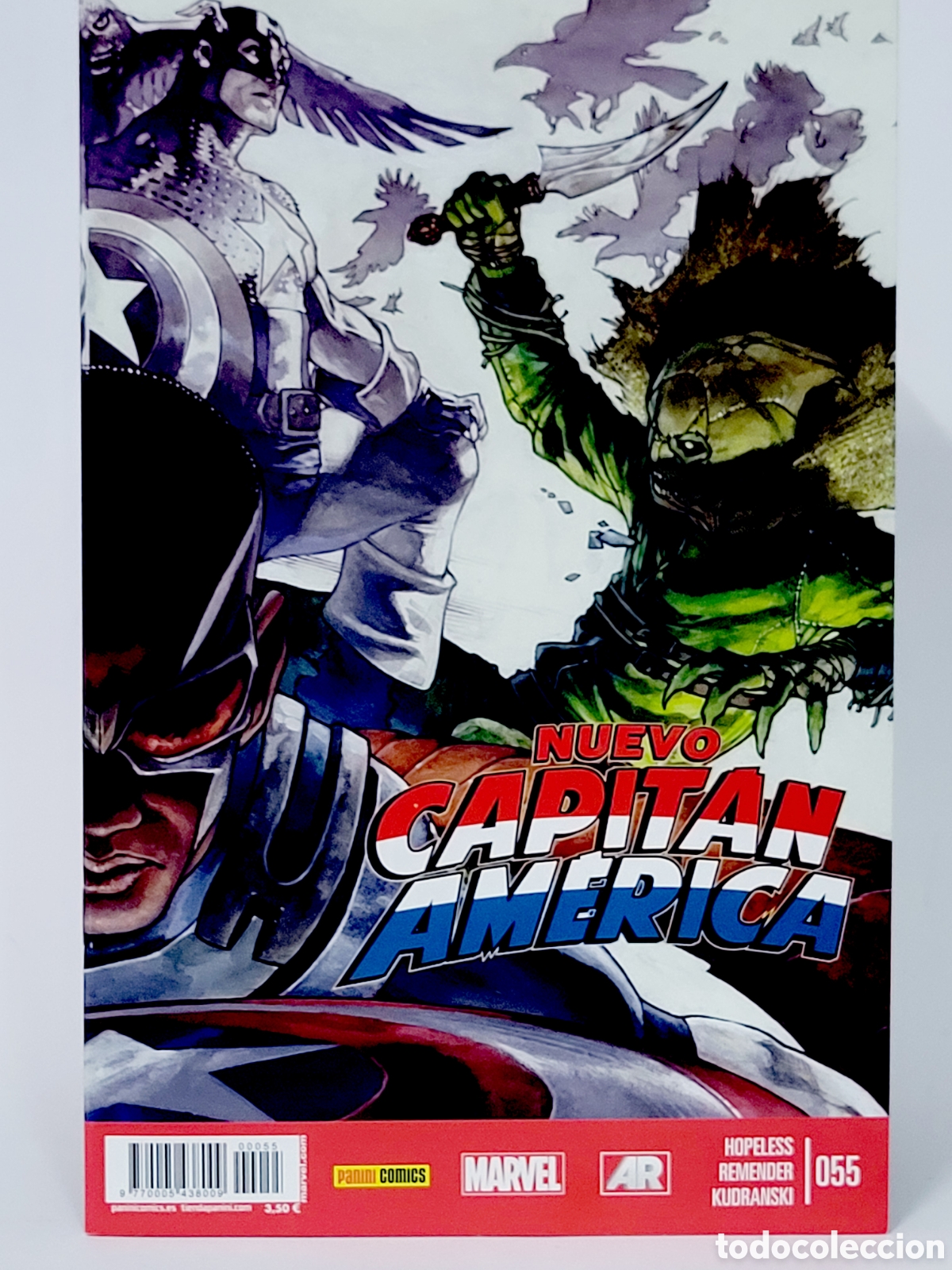C&oacute;mics: C&Oacute;MIC NUEVO CAPIT&Aacute;N AM&Eacute;RICA 55 VOL.8 PANINI MARVEL VOLUMEN GRAPA DE KIOSCO