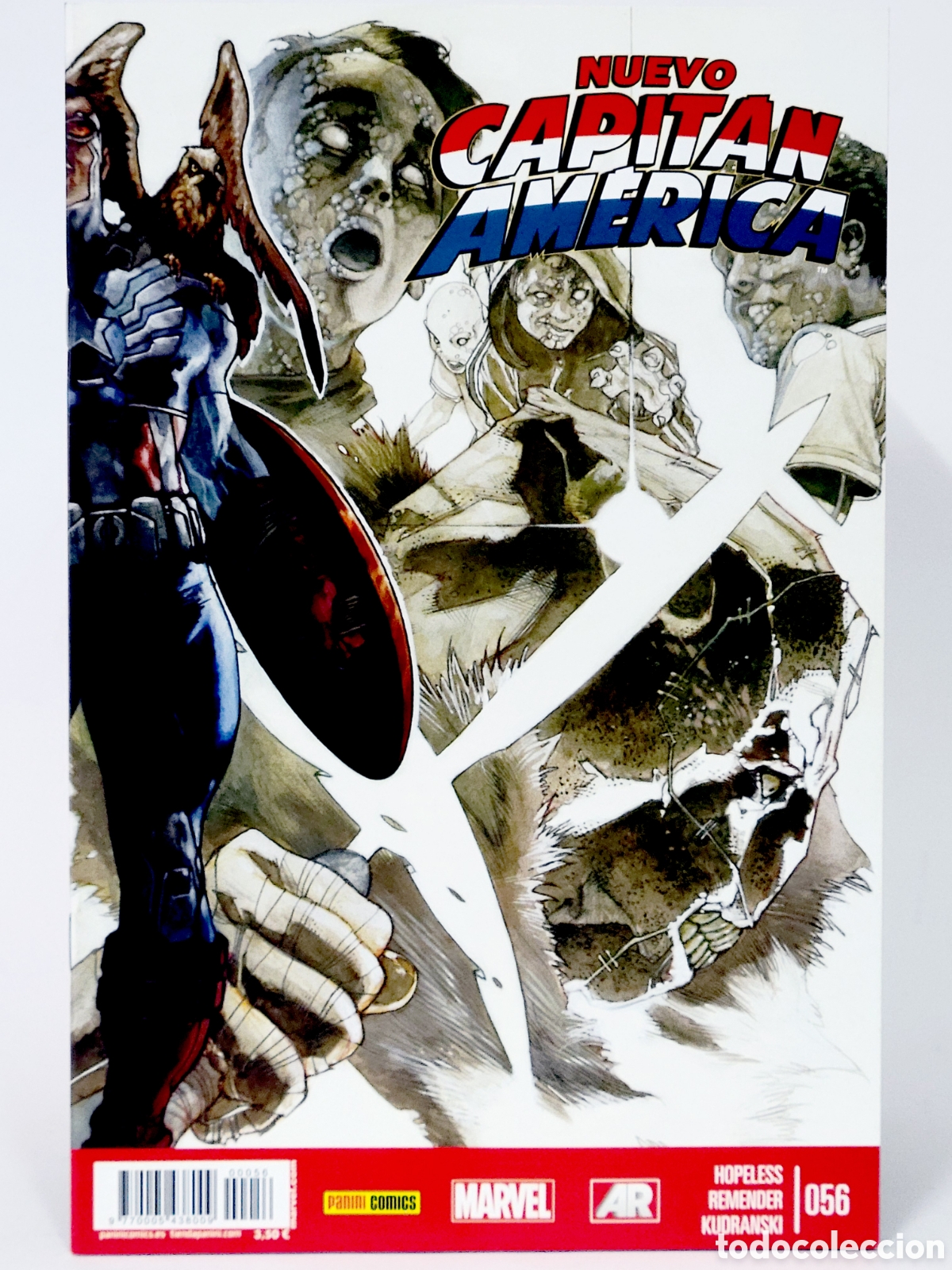 C&oacute;mics: C&Oacute;MIC NUEVO CAPIT&Aacute;N AM&Eacute;RICA 56 VOL.8 PANINI MARVEL VOLUMEN GRAPA DE KIOSCO