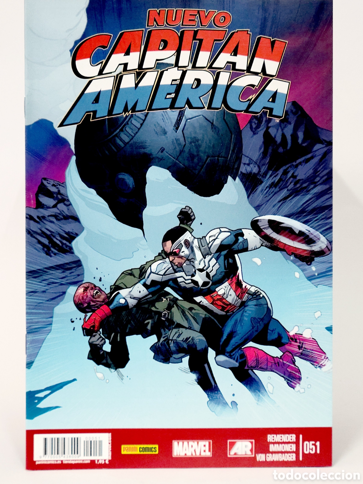 C&oacute;mics: C&Oacute;MIC NUEVO CAPIT&Aacute;N AM&Eacute;RICA 51 VOL.8 PANINI MARVEL VOLUMEN GRAPA DE KIOSCO