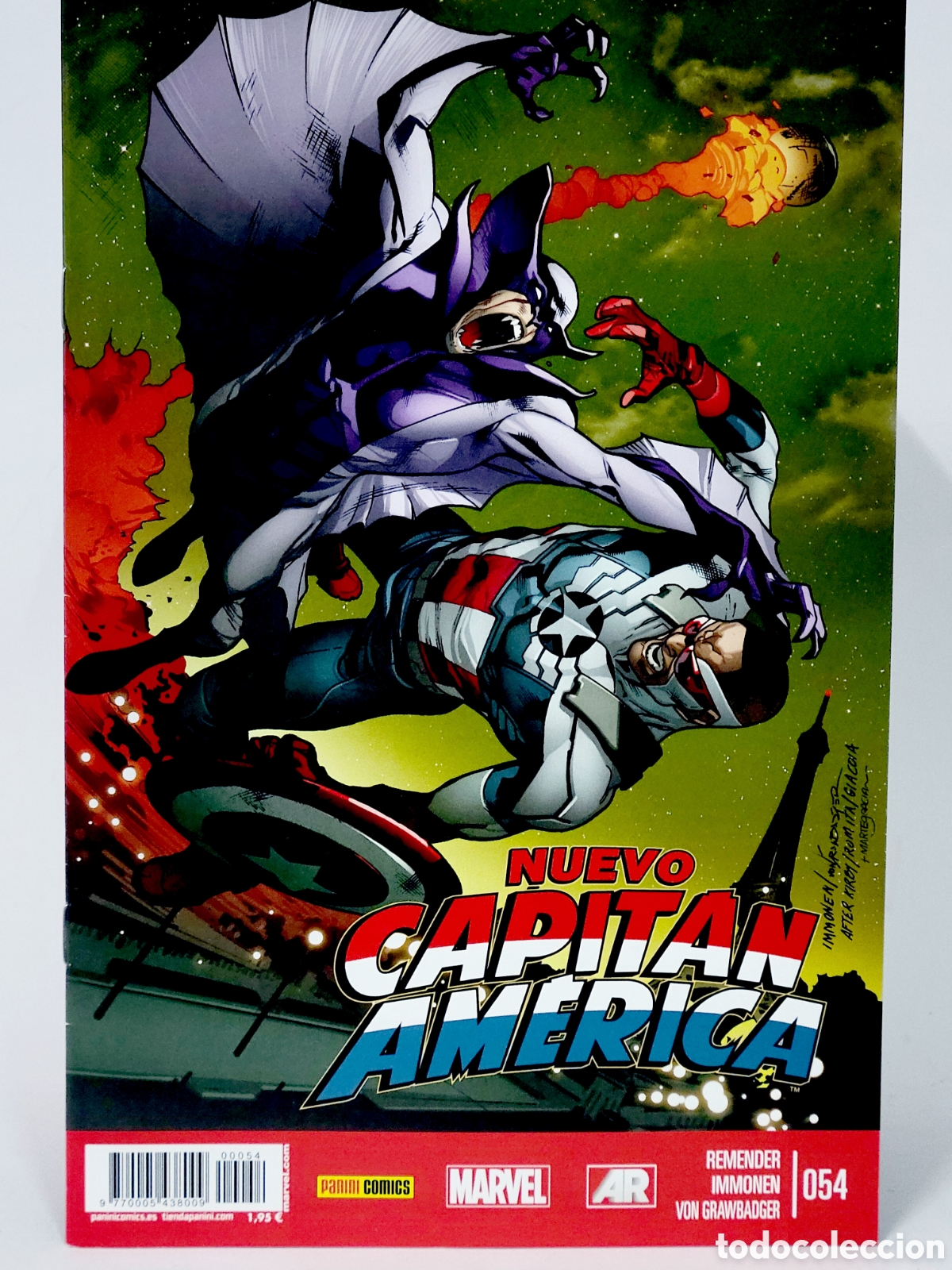 C&oacute;mics: C&Oacute;MIC NUEVO CAPIT&Aacute;N AM&Eacute;RICA 54 VOL.8 PANINI MARVEL VOLUMEN GRAPA DE KIOSCO