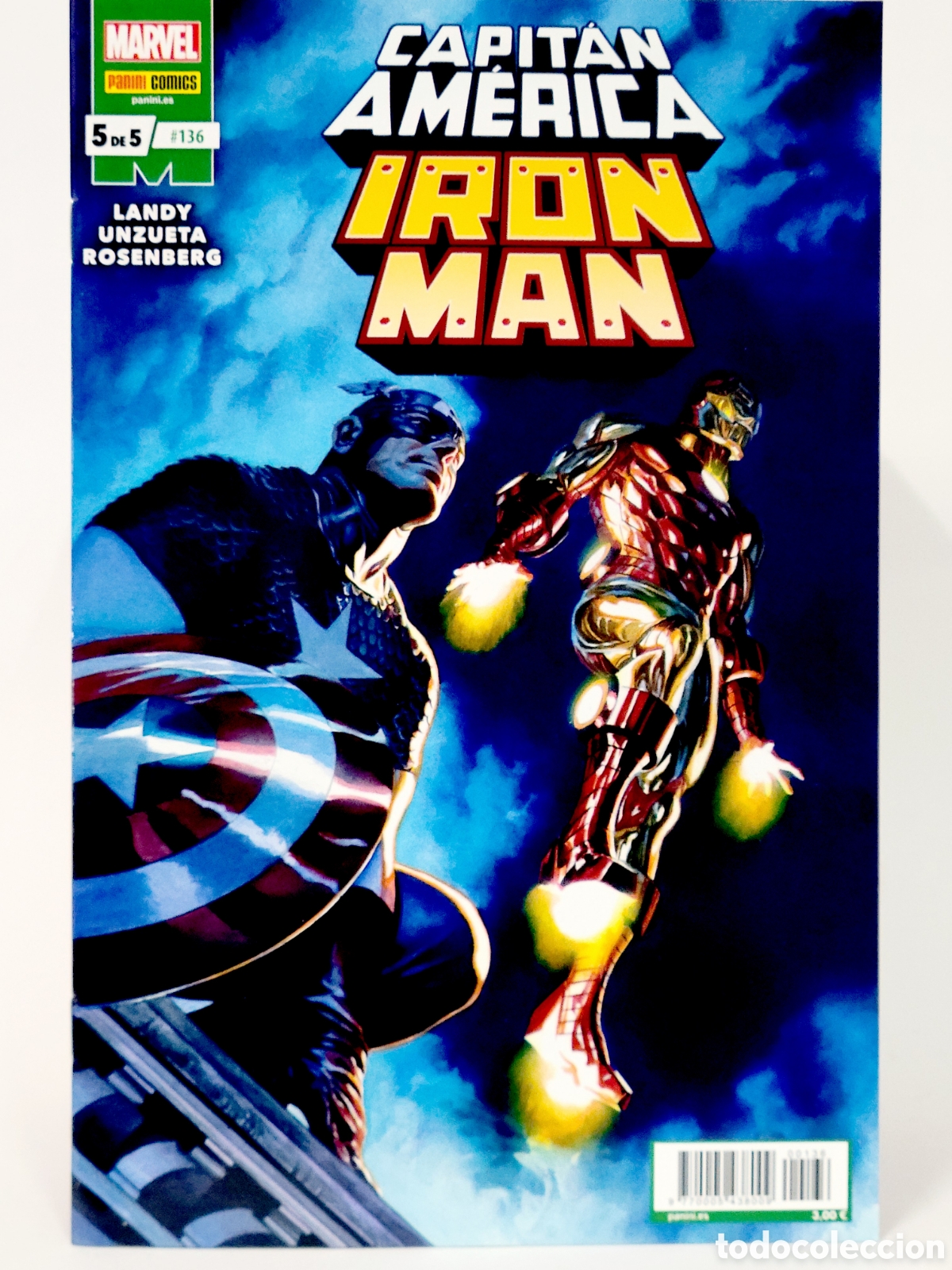 Comics: C&Oacute;MIC CAPIT&Aacute;N AM&Eacute;RICA 136 IRON MAN VOL.8 PANINI MARVEL VOLUMEN GRAPA DE KIOSCO
