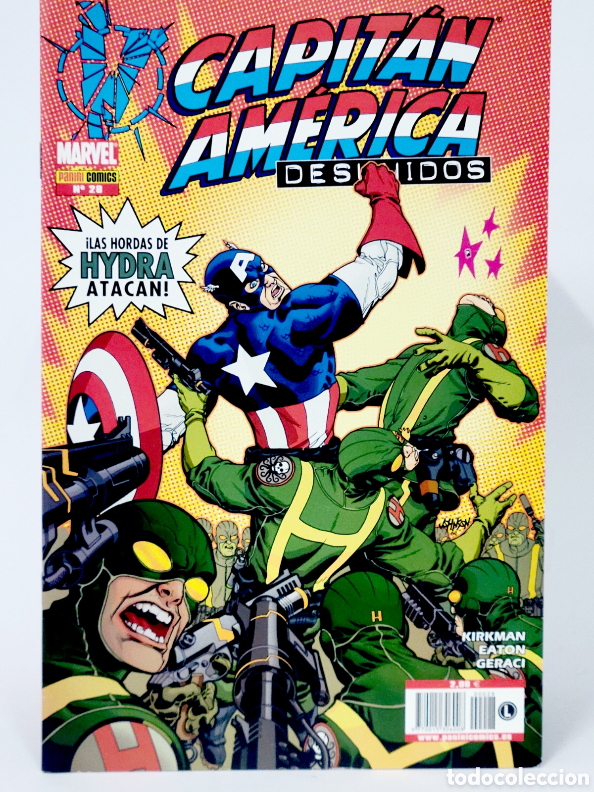 C&oacute;mics: C&Oacute;MIC CAPIT&Aacute;N AM&Eacute;RICA DESUNIDOS 28 PANINI MARVEL GRAPA DE KIOSCO