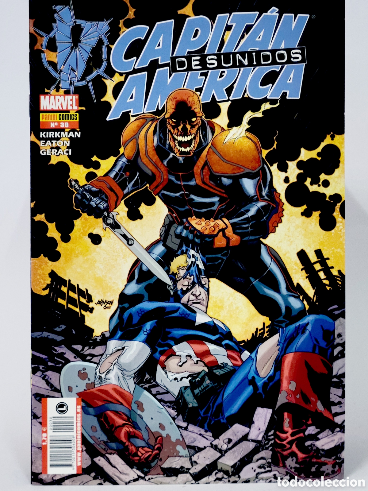 C&oacute;mics: C&Oacute;MIC CAPIT&Aacute;N AM&Eacute;RICA DESUNIDOS 30 PANINI MARVEL GRAPA DE KIOSCO - Foto 1
