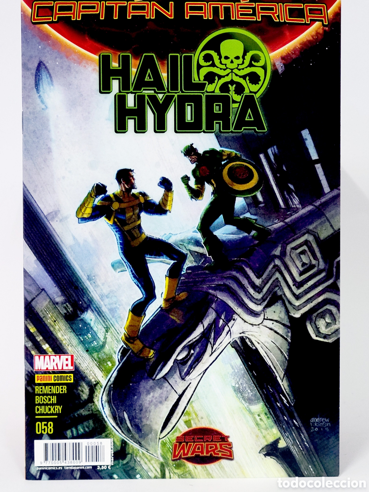 Comics: C&Oacute;MIC CAPIT&Aacute;N AM&Eacute;RICA 58 HAIL HIDRA VOL.8 PANINI MARVEL GRAPA VOLUMEN DE KIOSCO