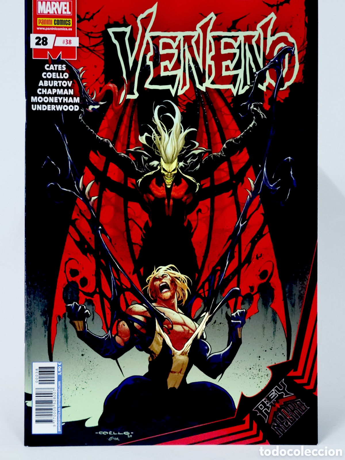 C&oacute;mics: C&Oacute;MIC VENENO 38 REY NEGRO PANINI MARVEL GRAPA DE KIOSCO