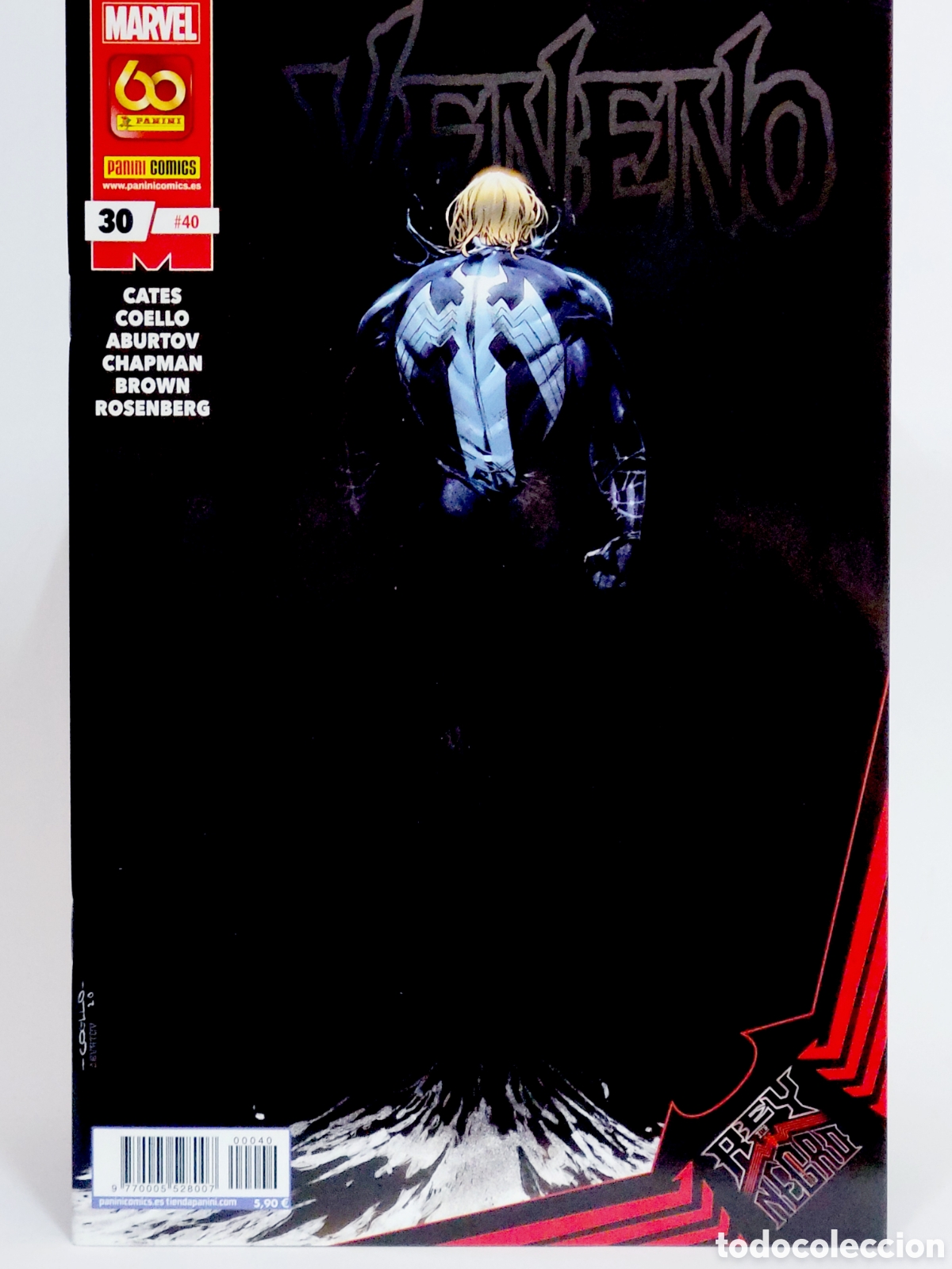 C&oacute;mics: C&Oacute;MIC VENENO 40 REY NEGRO PANINI MARVEL GRAPA DE KIOSCO - Foto 1
