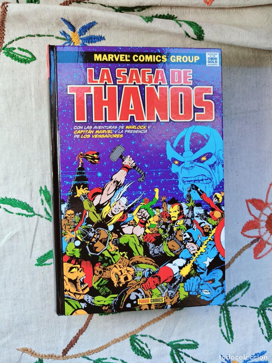 C&oacute;mics: La Saga de Thanos. Marvel Gold. Omnigold. Starlin. Panini