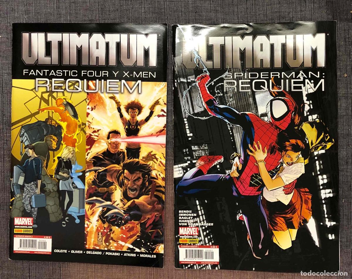 C&oacute;mics: ULTIMATUM SPIDERMAN REQUIEM Y ULTIMATUM FANTASTIC FOUR Y X-MEN REQUIEM. PANINI 2010