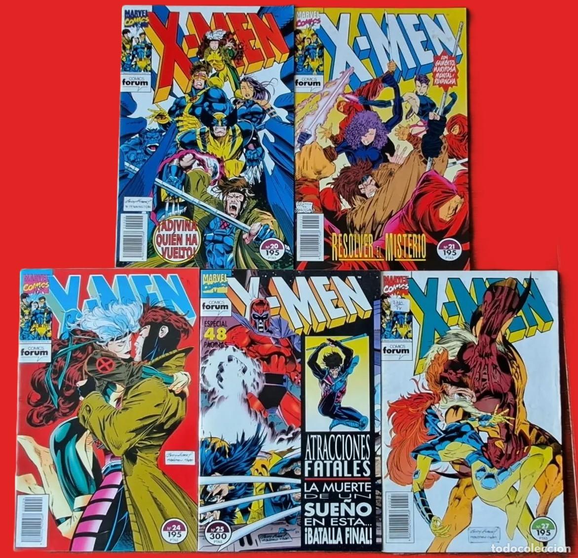 C&oacute;mics: X-MEN VOLUMEN 1 FORUM N&ordm; 20, 21, 24, 25 Y 27