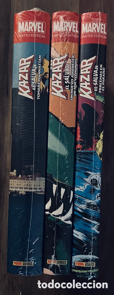 C&oacute;mics: KAZAR El Salvaje Tomos 1, 2 y 3. Marvel Limited Edition. Panini