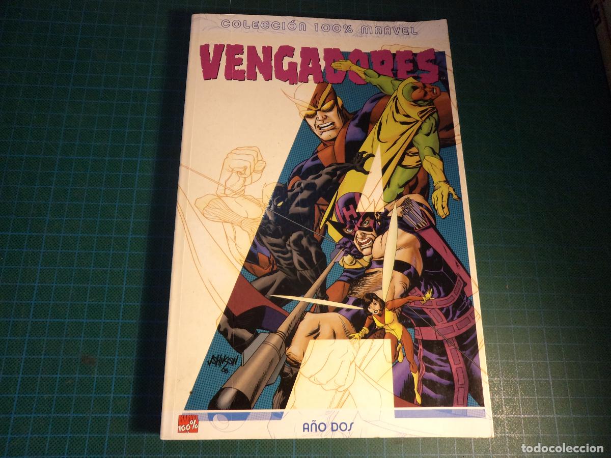 C&oacute;mics: Vengadores. A&ntilde;o dos. Coleccion 100% Marvel. Panini. - Foto 1