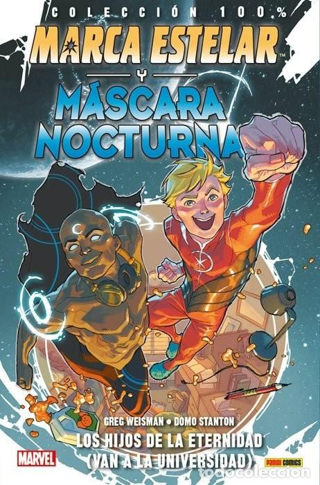 C&oacute;mics: Marca Estelar y M&aacute;scara Nocturna. Colecci&oacute;n 100%. TOMO PANINI.