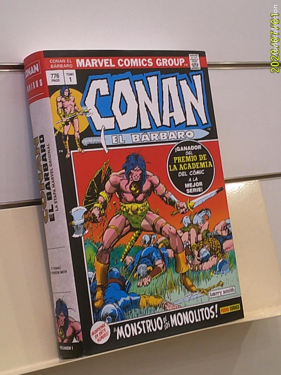 C&oacute;mics: CONAN EL BARBARO VOL. 1 EL MONSTRUO DE LOS MONOLITOS TAPA DURA MARVEL- PANINI OFERT (ANTES 47,95&euro;)