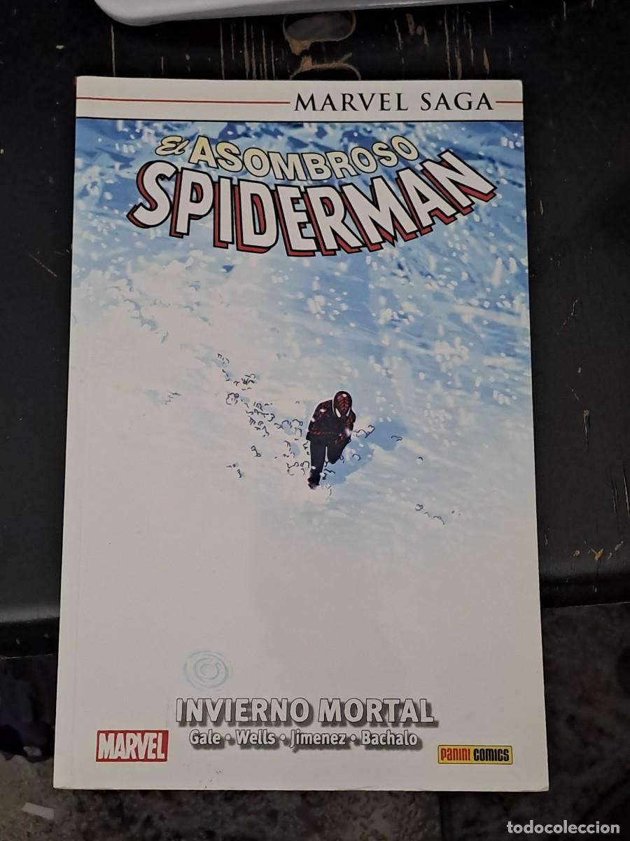 C&oacute;mics: Marvel saga 15, el asombroso Spiderman, invierno mortal, Panini en buen estado