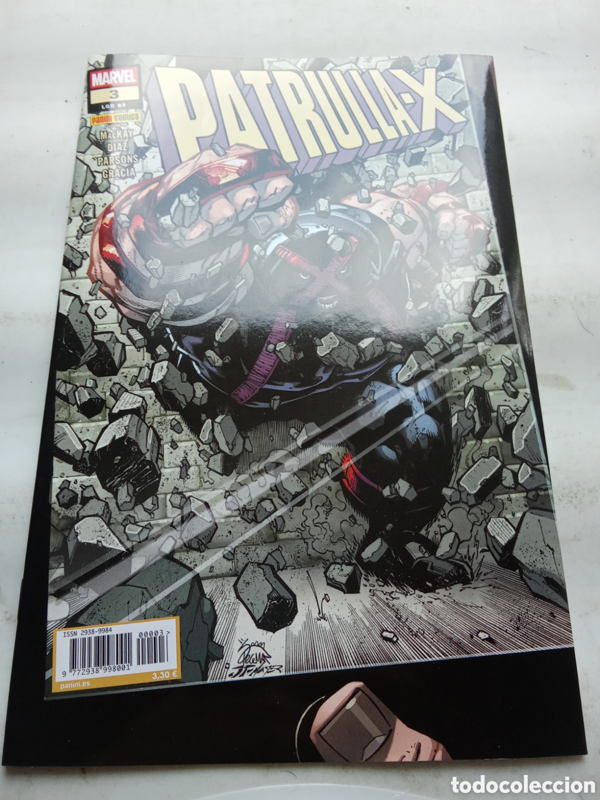 C&oacute;mics: PATRULLA X 3 PANINI JED MCKAY