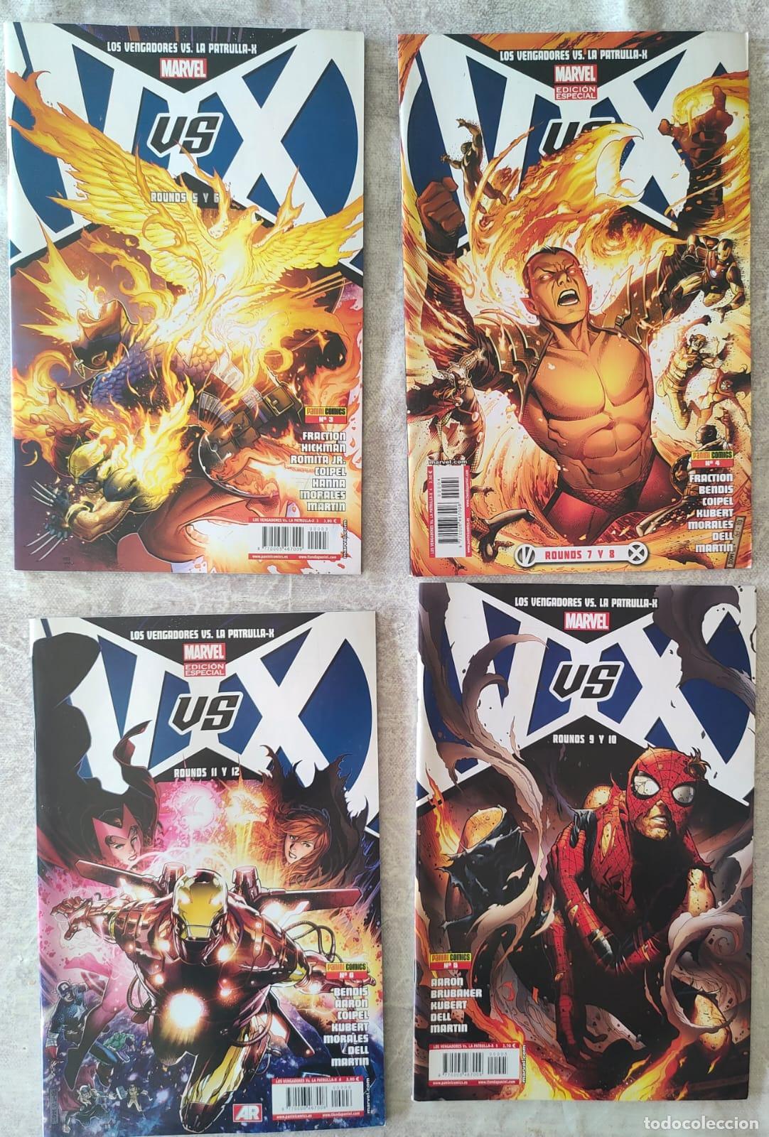 C&oacute;mics: LOS VENGADORES VS PATRULLA X NUMEROS 3,4,5,6