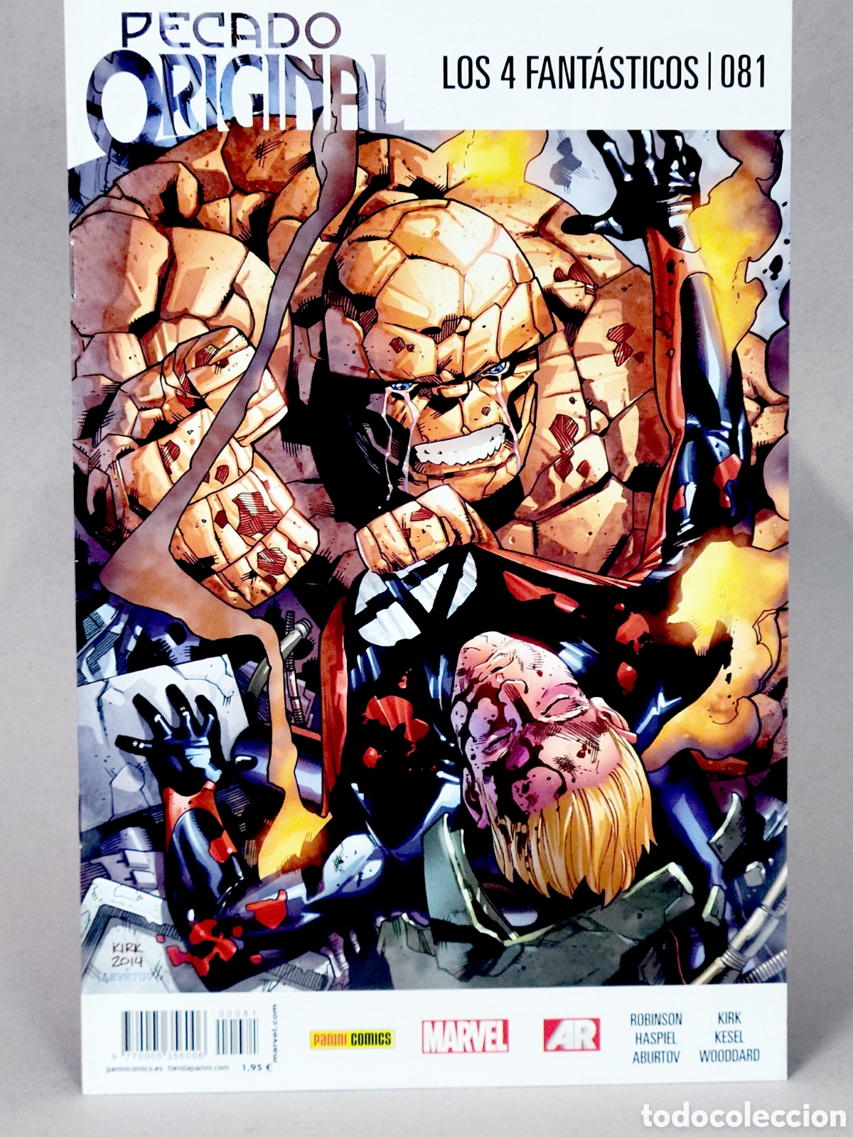 C&oacute;mics: C&Oacute;MIC LOS 4 FANTASTICOS 81 PECADO ORIGINAL PANINI MARVEL GRAPA DE KIOSCO