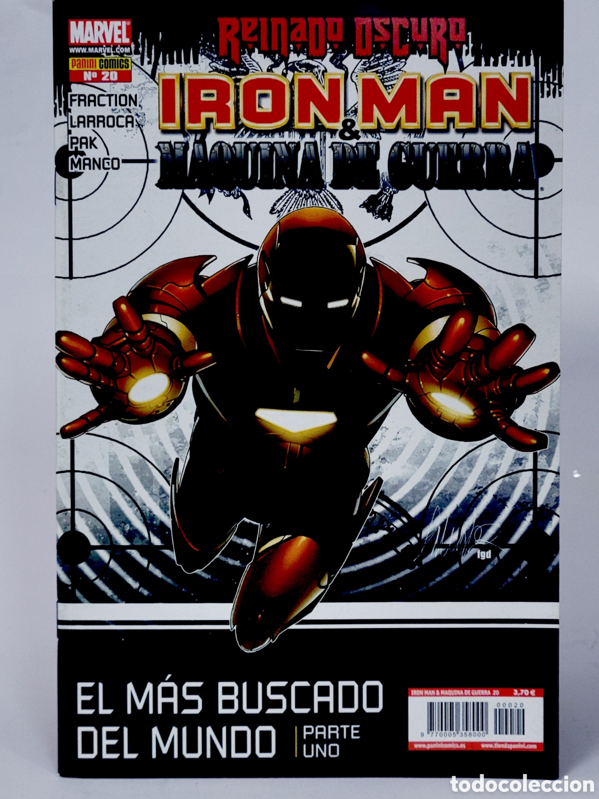 C&oacute;mics: C&Oacute;MIC REINADO OSCURO IRON MAN 20 MAQUINA DE GUERRA PANINI MARVEL GRAPA DE KIOSCO