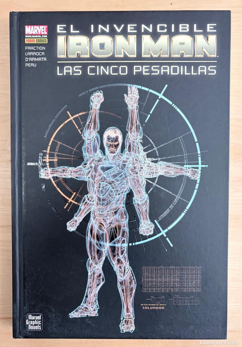 C&oacute;mics: EL INVENCIBLE IRON MAN: LAS CINCO PESADILLAS. MARVEL GRAPHIC COMICS. PANINI, 2009